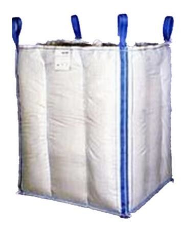 1,5 Ton 4 Panel Baffle Big FIBC Massal Bag Warna Biru / Oranye Untuk Memuat