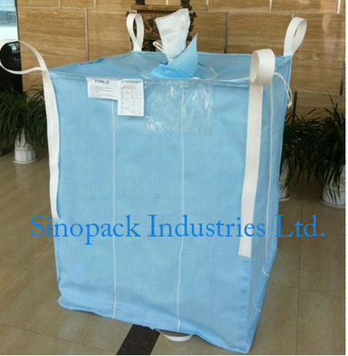 Beli 1000kg Anti statis Industrial Bulk Bags CROHMIQ biru / putih untuk penyimpanan bubuk kimia online manufacture